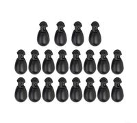 Carp Terminal Tackle Feeder Fishing Tools 20pcs Quick Change Beads for Instant Hooklength Change ABS Made (L Black)