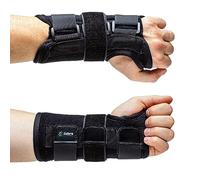Carpal Tunnel Wrist Support Brace with Metal Splint Stabilizer - Helps Relieve Tendinitis Arthritis Carpal Tunnel Pain - Reduces Recovery Time for Men Women - Left (L/XL)