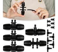 CARPATHEN Drip Irrigation Fittings Kit,5/16” to 1/4” Connectors,(15-pack),5x1/4 End Plugs,Drip Irrigation Parts for Carpathen Drip Irrigation Kit