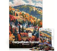 Carpathian Forest, Romania Jigsaw Puzzle for Teenagers 1000 Pieces Smart Challenge Restful Escape Fine Lock Nice Gift (38x52cm)
