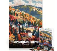 Carpathian Forest, Romania Puzzles for Teenagers 1000 Pieces Memory Power Mindful Escape Accurate Cut Memorable Gift (50x75cm)