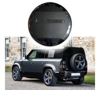 Carpathian Grey Spare Tire Cover ABS Spare Tyre Wheel Cover Protector fits for Land Rover Defender 90 110 130 2020-2026 (Carpathian Grey+Glossy Black+Black Letter)