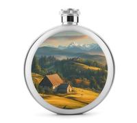 Carpathian Mountains Ukraine 5 Oz Hip Flasks for Liquor Stainless Steel Wine Flask Pocket Flask