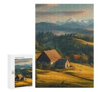 Carpathian Mountains Ukraine Jigsaw Puzzle for Adults Wooden Challenging Puzzles Gift for Family Friends