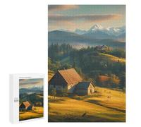 Carpathian Mountains Ukraine Jigsaw Puzzle for Adults Wooden Challenging Puzzles Gift for Family Friends