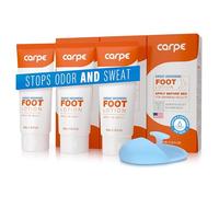 Carpe Antiperspirant Foot Lotion Package Deal (3 Foot Tubes Bundle and Save + Free Applicator), Stop Sweaty, Smelly Feet, Help Prevent Blisters, Dermatologist-Recommended