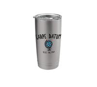 Carpe Datum Seize The Map Stainless Steel Insulated Tumbler