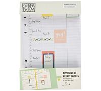 Simple Stories Carpe Diem Appointment Weekly Inserts, Paper, White, 21.1 x 14.7 x 1.6 cm