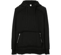 Carpe Diem casual raw hem hoodie - Black L