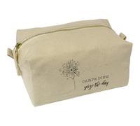 'Carpe Diem: Seize The Day' Canvas Wash Bag/Makeup Case (CS00043566)