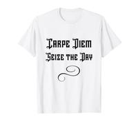 Carpe Diem Seize The Day Inspirational Latin Quote T-Shirt