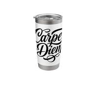Carpe Diem Seize The Day Latin Language Stainless Steel Insulated Tumbler