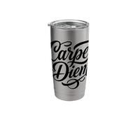 Carpe Diem Seize The Day Latin Language Stainless Steel Insulated Tumbler