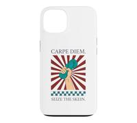 Carpe Diem Seize The Skein Funny Crochet Knitting Gift Ideas Case for iPhone 13