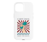 Carpe Diem Seize The Skein Funny Crochet Knitting Gift Ideas Case for iPhone 15