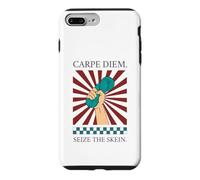 Carpe Diem Seize The Skein Funny Crochet Knitting Gift Ideas Case for iPhone 7 Plus/8 Plus