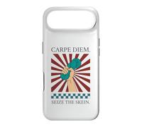 Carpe Diem Seize The Skein Funny Crochet Knitting Gift Ideas Case for iPhone Air