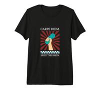 Carpe Diem Seize The Skein Funny Crochet Knitting Gift Ideas Premium T-Shirt