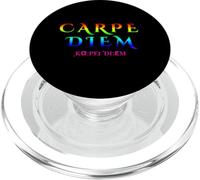 Carpe Inspirational Diem Latin LGBTQ Rainbow Seize Day PopSockets PopGrip for MagSafe
