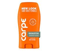 Carpe Underarm Antiperspirant and Deodorant, Clinical strength with all-natural Eucalyptus scent, Combat excessive sweating, Stay fresh and dry, Great for hyperhidrosis