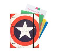 Carpeblock 4 Rings Marvel Captain America Shield