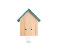 Carpenter Bee Trap with Natural Wood Composition - Designed to Blend with Outdoor Architectural Elements (Style A)
