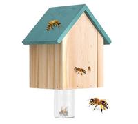 Carpenter Bee Traps for Outdoors, Bee Trap, Nest Wooden House Shape Carpenter Bee Trap, Hornet Catcher Outdoor, Garden Decoration for Improving the Spring Garden