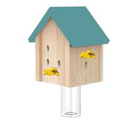 Carpenter Bee Traps Outdoors, Bee Trap, Wooden Carpenter Bee Trap, Wasp Deterrent Nest, Hornet Catcher, Natural Garden Decor for Spring, Garden, Yard