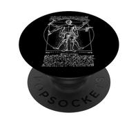 Carpenter Carpentry Vitruvian Man Leonardo Da Vinci Dad DIY PopSockets Adhesive PopGrip