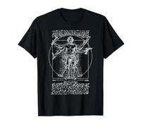 Carpenter Carpentry Vitruvian Man Leonardo Da Vinci Dad DIY T-Shirt