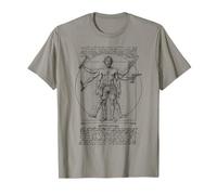 Carpenter Carpentry Vitruvian Man Leonardo Da Vinci Dad DIY T-Shirt
