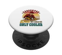 Carpenter Dad Definition Regular Only Cooler Father's Day PopSockets Adhesive PopGrip