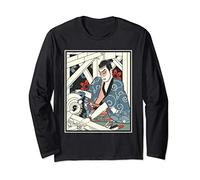 Carpenter Japanese Samurai Warrior Armor Sword Fighter Mask Long Sleeve T-Shirt