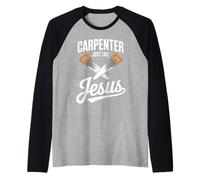 Carpenter Just Like Jesus Retro Style Raglan Baseball Tee