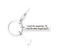 Carpenter Keychain Construction Worker Birthday Gifts Keyring Woodworker Handyman Gift for Dad Grandpa Husband Uncle Boyfriend Son Brother Mechanic Keychain Gifts for Fixer Electrician Worker