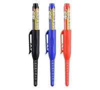 Carpenter Marker Pens - Widely Use Deep Hole, Quality Long Tip | 3X Fast Drying Construction Markers for Wood Metal Polymers , Extended Nose Ink Pen for Woodworking Joinery Frame Door Projects