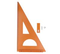 Carpenter Square Ruler 50x30cm, Woodworking Triangle Ruler, Engineering Plastic Plate with Double Sided Engraving, 90° Right Angle Triangle Square Layout Tool for Carpenters and DI