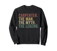 Carpenter The Man The Myth The Legend Funny Woodworking Sweatshirt