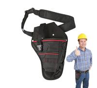 Carpenter Tool Belt, Small Portable Pouch, Heavy Duty Drill Holster, Thickened Tools Bag for Mechanics, Electricians, Carpenters, Screwdrivers, Hammers, Electric Drills, Workshop, 11.42x7.68 Inches