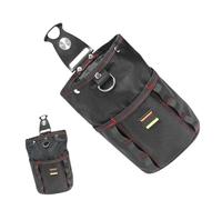 Carpenter Tool Pouch | Electrician Tool Organizer Kit With Belt Clip | Compact Organizer For Tape Meters Screws Nails Drills, b, Se référer à la description, Refer to description