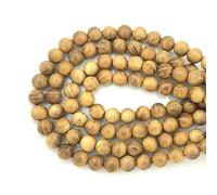 CarpenterC 200pcs 10mm Gorgeous Natural Round Polished Rosewood Loose Beads for Jewelry Making DIY Handmade Crafts