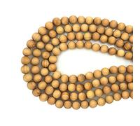 CarpenterC 200pcs 8mm Gorgeous Natural Round Polished Rosewood Loose Beads For Jewelry Making DIY Handmade Crafts