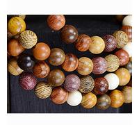 CarpenterC 500pcs 8mm Gorgeous Natural Round Polished Rosewood Loose Beads For Jewelry Making DIY Handmade Crafts