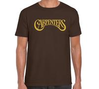 Carpenters Music T-Shirt 70s Gold Logo, Pop Duo Tribute, Karen Fan Tee, 100% Cotton, Unisex Classic Fit