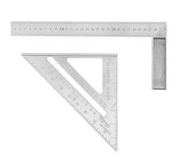 Carpenters Speed Square, 7in Metric Triangle Ruler and 12in Angle Ruler, Multi-Functional High Precision Stainless Steel for Woodworking, Roofing and Windows