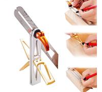 Carpenter's Square, 180 mm Try Square, Tools for Wood Connections, Adjustable Multifunctional Bevel, Precise 22.5° - 90° Stop, Angle Bevel is Suitable for Woodworkers and Craftsmen