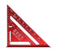 Carpenters Square, Carpenters Speed S-quare, 7 inch Metric Triangle Ruler | Aluminum Alloy Carpenters Square with 14 Types of Drill Holes, Triangle Ruler Protractor for Angle Measuring Marking