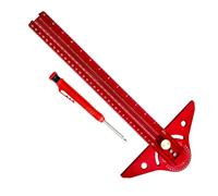 Carpenter's Square, Lightweight Precision Angle Ruler, Wood Processing Scribing Tool, Measuring Ruler, for Technical Drawings, Frame Building, Scribing and Construction