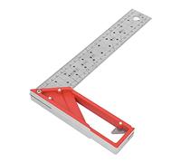 Carpenters Square, Square Ruler Framing Square with Multi Angle 45/90 Degree Stainless Steel Square Woodworking Ruler Carpentry Tool Right Angle Ruler Carpenter Square (25CM)
