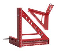 Carpenter's Triangle Ruler - Portable Carpenter's Scribing Ruler for Square Holes | Triangle Positioning Protractor, Woodworking Square Frame Tool, Positioning Precision